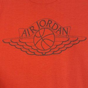 Vtg 80s Nike Air Jordan Wing Logo T-Shirt Red